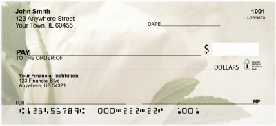 Yellow And White Florals Personal Checks | ZFLO-55