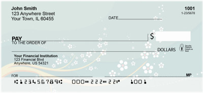 Oriental Inspired Sakura Blossoms Personal Checks | ZFLO-58