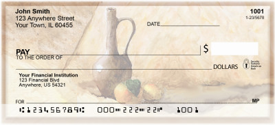 Italian Inspired Watercolor Personal Checks | ZFOD-47
