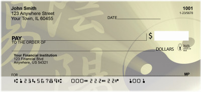 Yin Yang Symbol Personal Checks | ZFUN-60