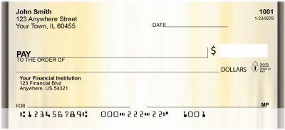 Black Gold Personal Checks | ZGEO-48