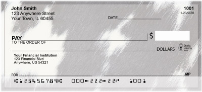 Cow Prints in Black and White Personal Checks | ZGEO-70