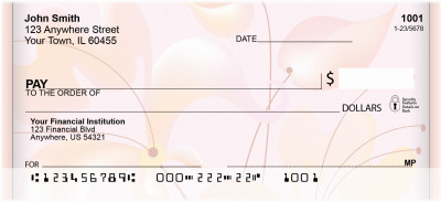 Spaced Flowers Personal Checks | ZGEP-07