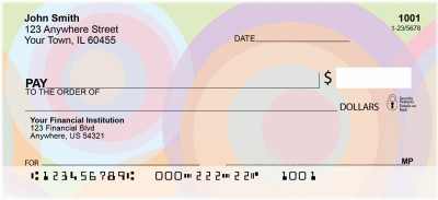 Disco Circles Personal Checks | ZGEP-15