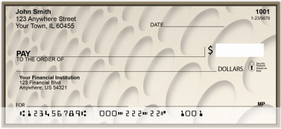 Taupe Circles Personal Checks | ZGEP-25