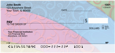 Rainbow Filigree Personal Checks | ZGEP-39