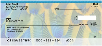Feather Blues Personal Checks | ZNAT-25