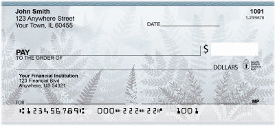 Blue Ferns Personal Checks | ZNAT-41