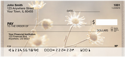 Dried Flowers Personal Checks | ZNAT-57
