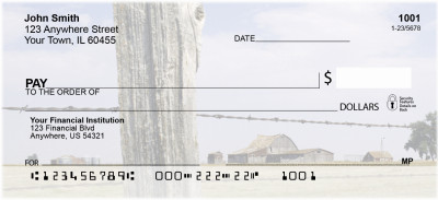 Barbed Wire Fences Personal Checks | ZSCE-36