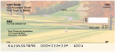 Golf Courses In Autumn Personal Checks | ZSPO-41