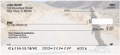 Highway On Skateboard Personal Checks | ZSPO-76