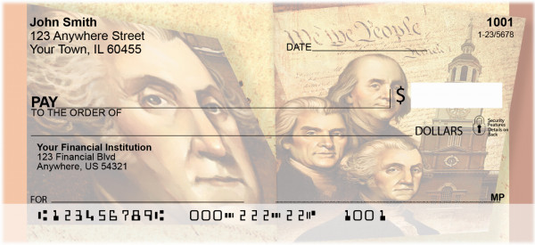 Founding Fathers Personal Checks | BBA-37