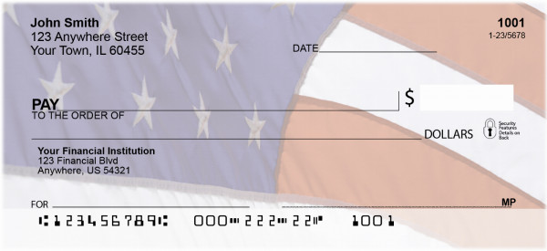Proudly It Waves Personal Checks | BBA-40
