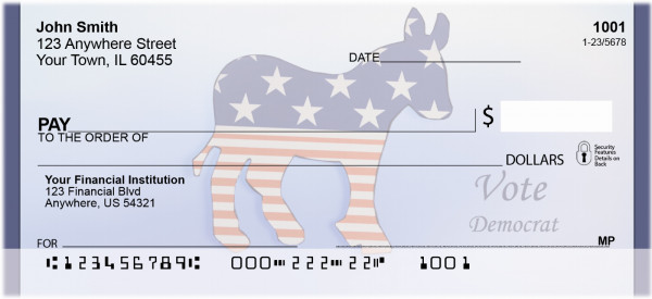 Vote Democrat Personal Checks | BBA-43