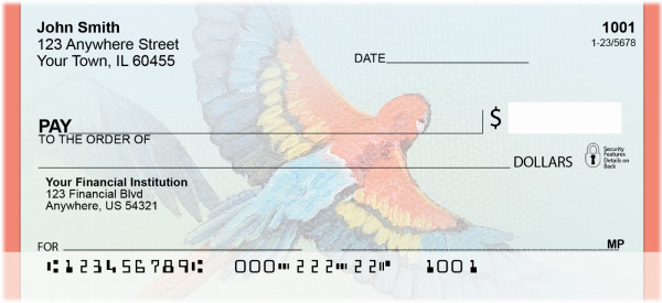 Parrots On Parade Personal Checks | BBA-68