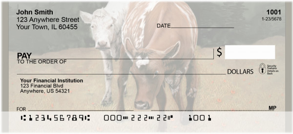 Grazing The Foothills Personal Checks | BBA-75