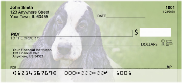 Adorable Cocker Spaniels Personal Checks | BBA-78