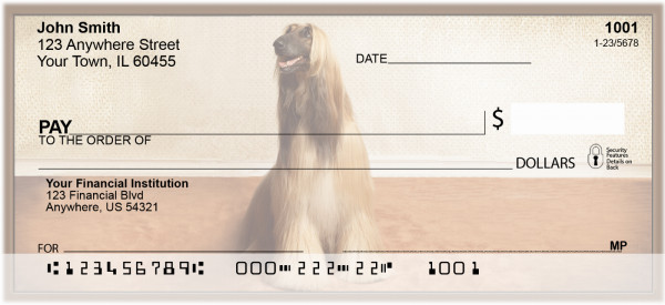 Afghan Hound Personal Checks | BBA-79