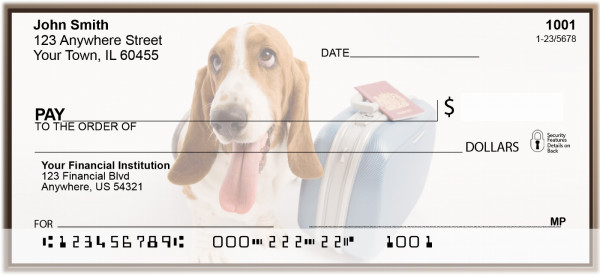 Adorable Bassets Personal Checks | BBA-81