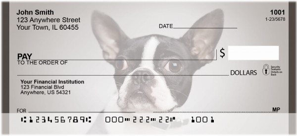 For Boston Terrier Lovers Personal Checks | BBA-87