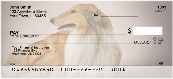 Cuddly Collie Personal Checks | BBA-93