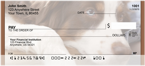 Australian Shepherd Personal Checks | BBA-96