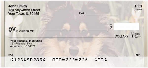 Shetland Sheep Dog Personal Checks | BBB-24
