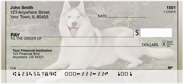 Siberian Husky Personal Checks | BBB-26