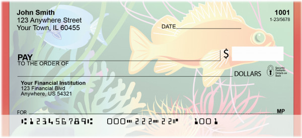 Colorful Tropical Fish Personal Checks | BBB-38
