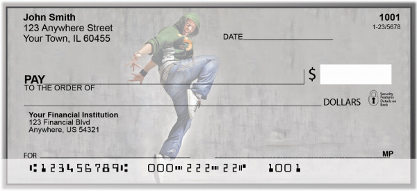 Grunge In Action Personal Checks | BBB-73