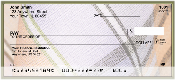 Peachy Plaids Personal Checks | BBD-31