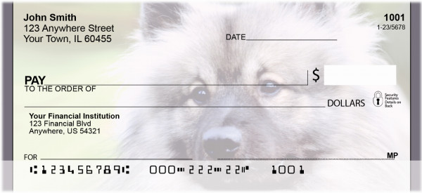 Adorable Keeshond Personal Checks | BBD-96