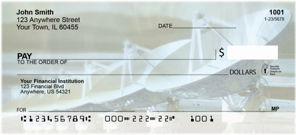 Space Age Communication Personal Checks | BBE-90