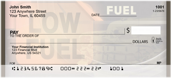Running On Empty Personal Checks | BBF-21