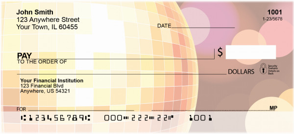 Disco Balls Personal Checks | BBF-37