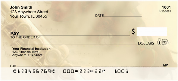 Notes Of Romance Personal Checks | BBF-94