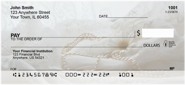Wedding Day Pearls Personal Checks | BBG-39