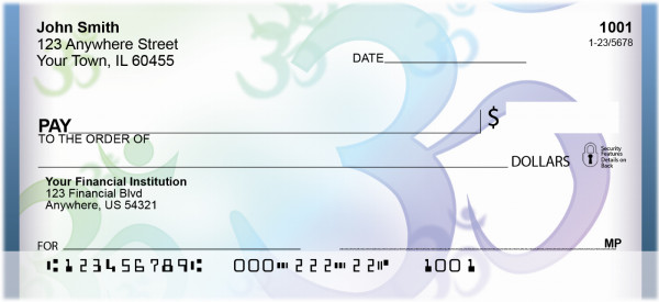 Sacred Aum Symbol Personal Checks | BBG-41