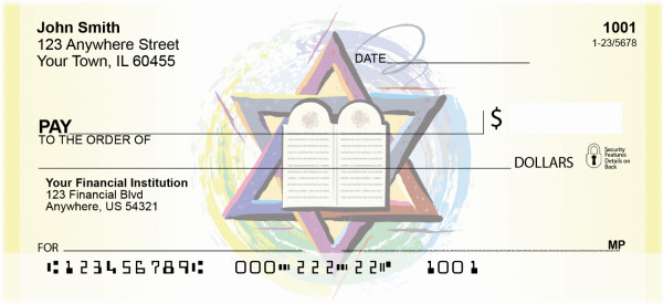Star Of David Personal Checks | BBG-42