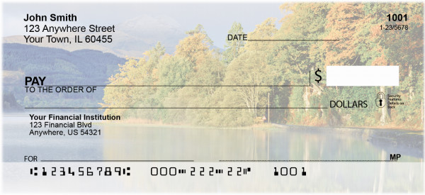 Fall In The Mountains Personal Checks | BBG-75