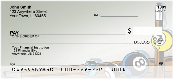 Pool Table Magic Personal Checks | BBG-87