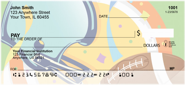 Tailgate Football Party Personal Checks | BBH-09