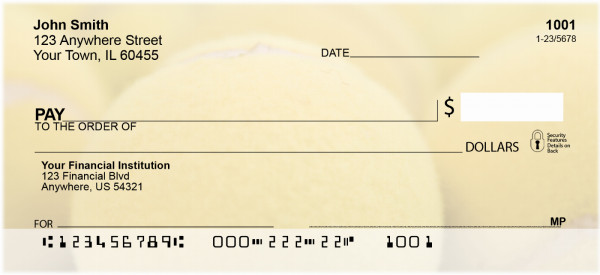Tennis Balls Personal Checks | BBH-39