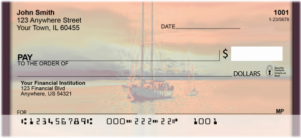 Sails In The Sunset Personal Checks | BBH-51