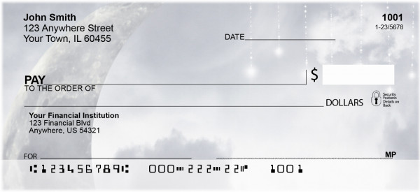 Fantasy Fairy Moons In Blue Personal Checks | BBH-83