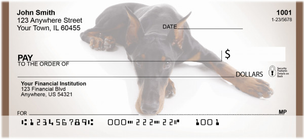 Doberman Portraits Personal Checks | BBH-89