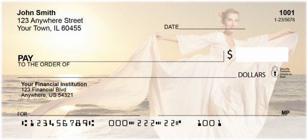 Romantic Beach Ballet Personal Checks | BBH-93