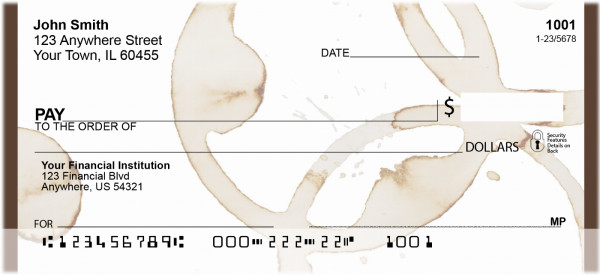 Coffee Stains Personal Checks | BBI-04