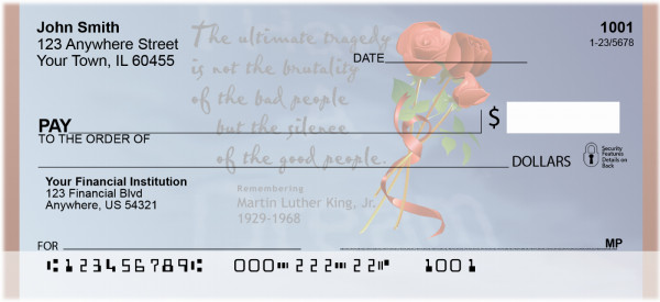 Martin Luther King Tribute Personal Checks | BBI-12
